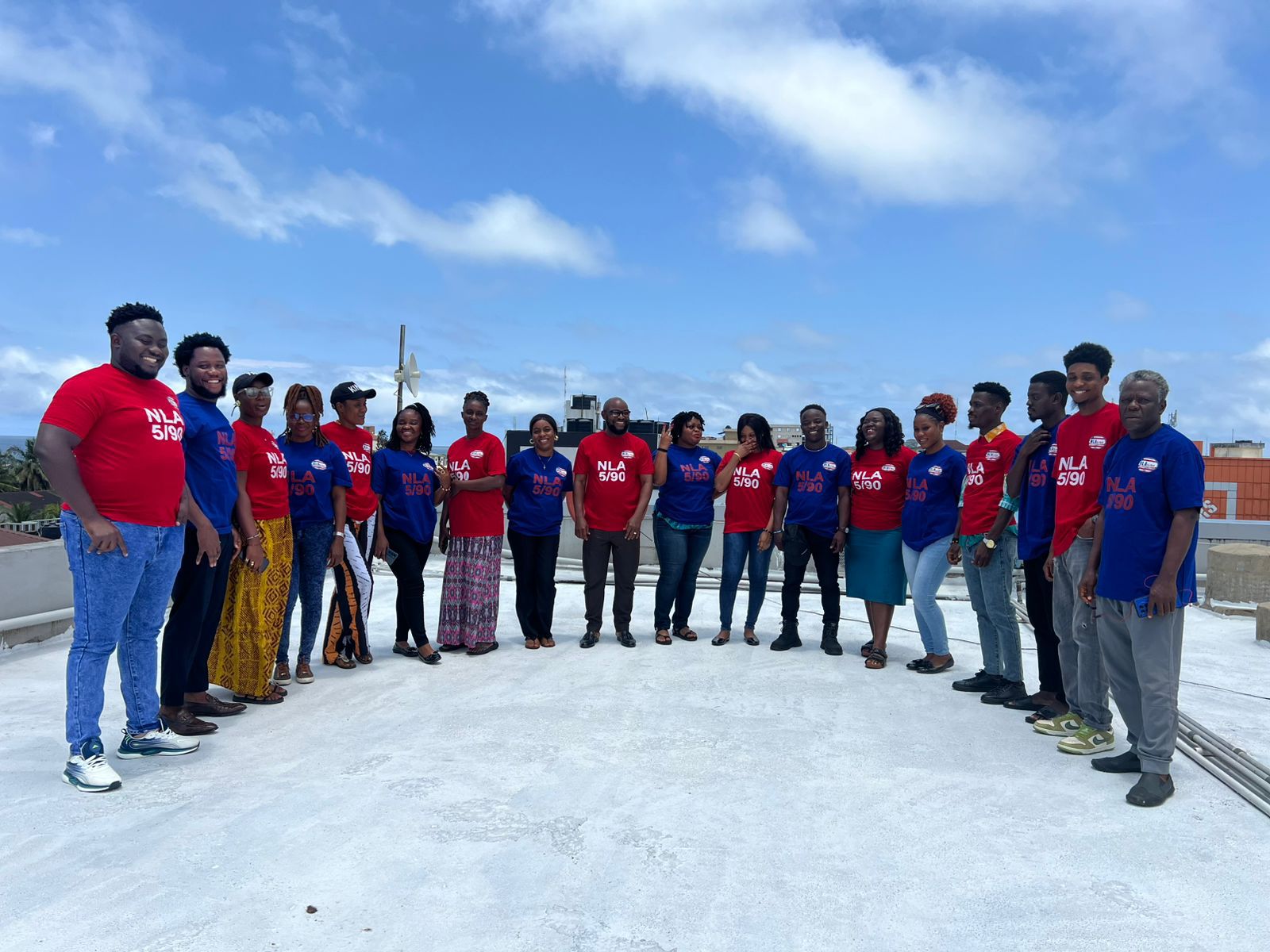 Blue Star Lotto Liberia team bonding